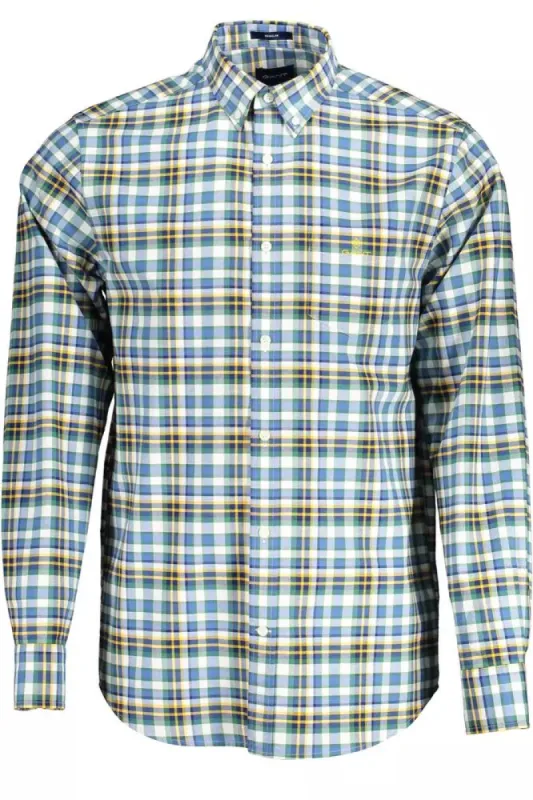 Blue Cotton Mens Shirt sold by Louxly