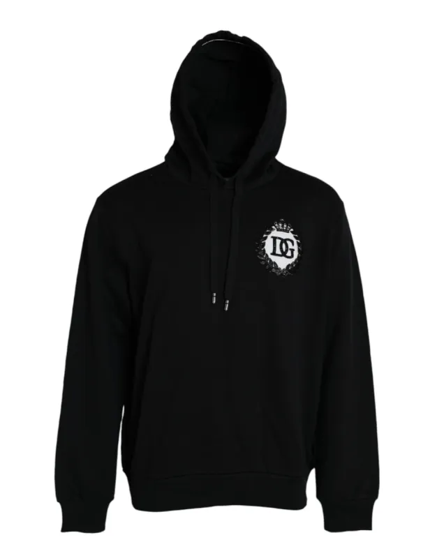 Black Cotton Hooded Sweatshirt Sweater sold by Louxly
