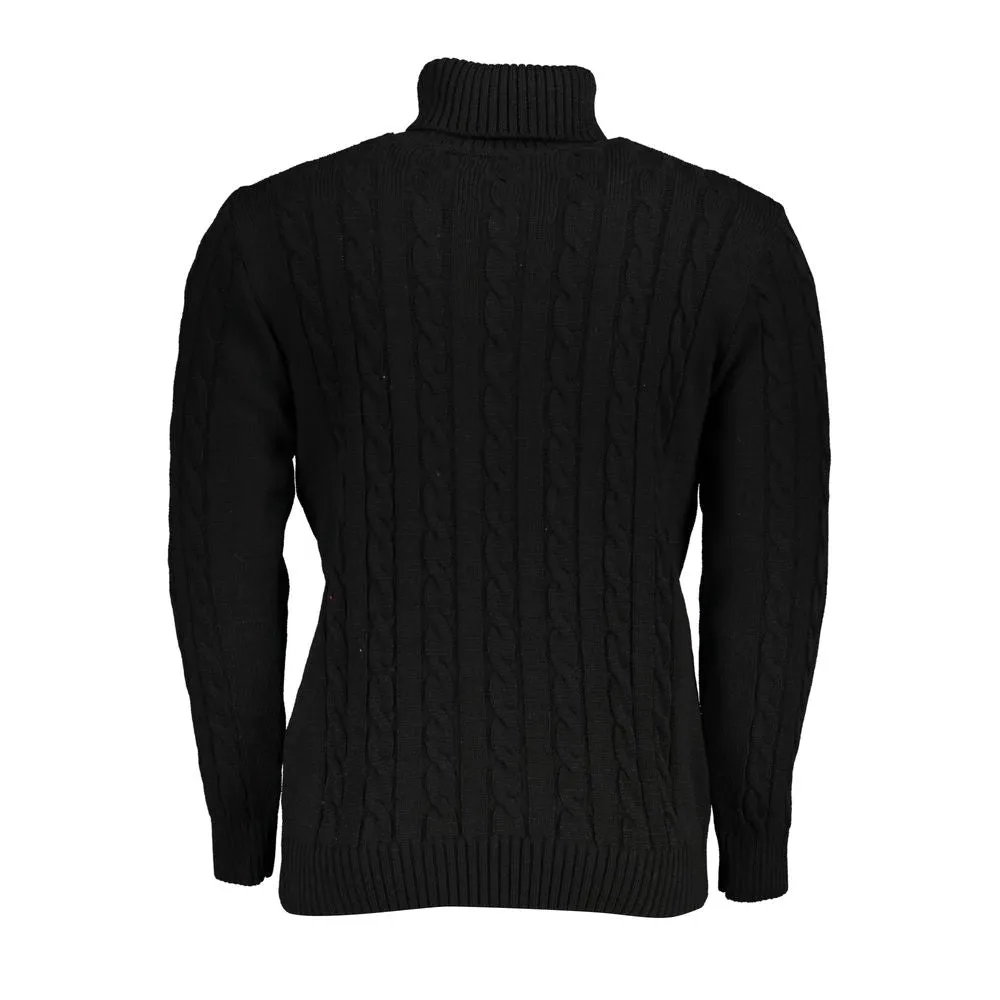 Elegant Black Turtleneck Twisted Sweater sold by Louxly product image thumbnail 2