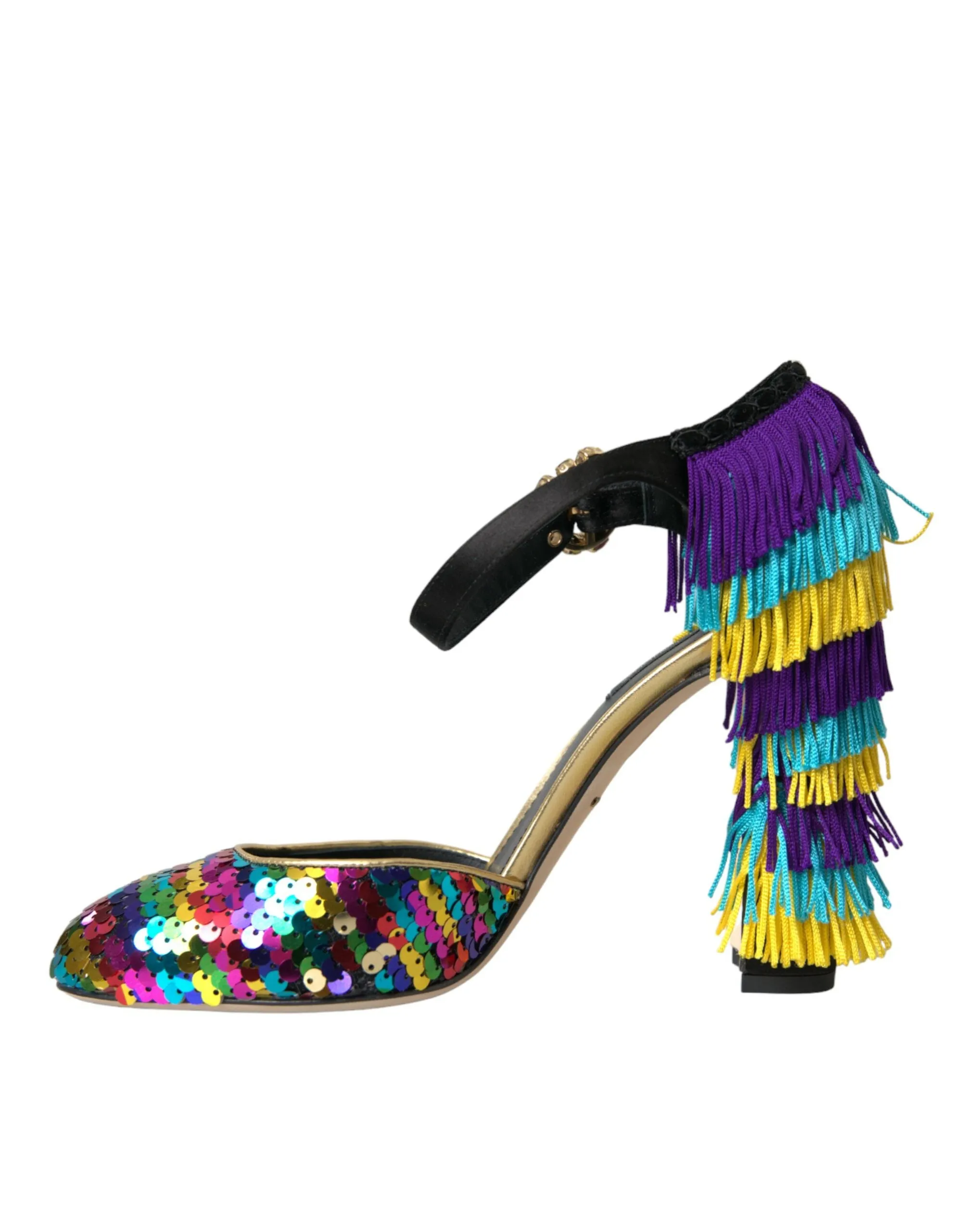 Multicolor Sequin Crystal Mary Jane Shoes sold by Louxly product image thumbnail 5