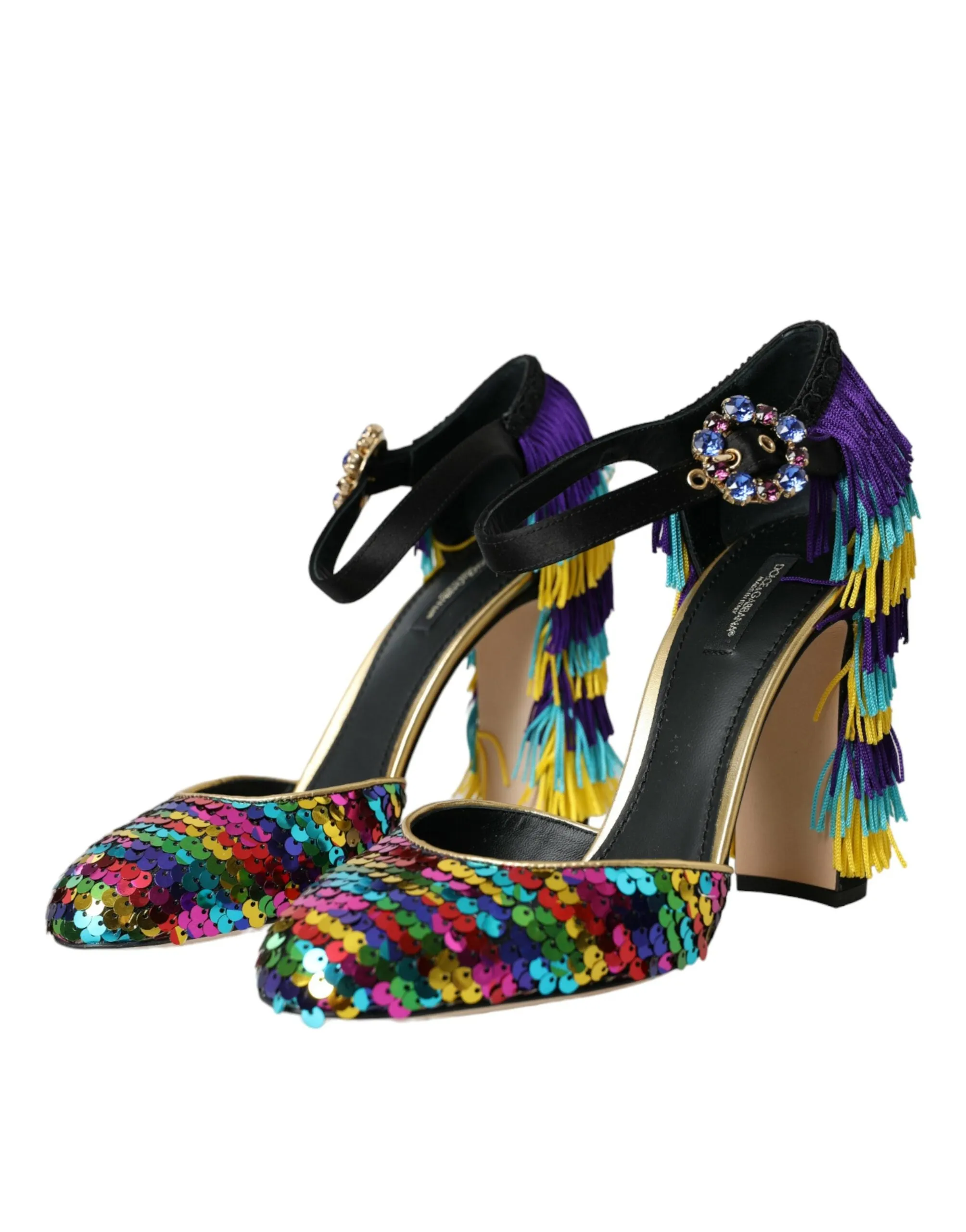Multicolor Sequin Crystal Mary Jane Shoes sold by Louxly product image thumbnail 3