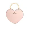 Love Shack Heart Lilac Leather Pearl Top Handle Crossbody Bag sold by Louxly