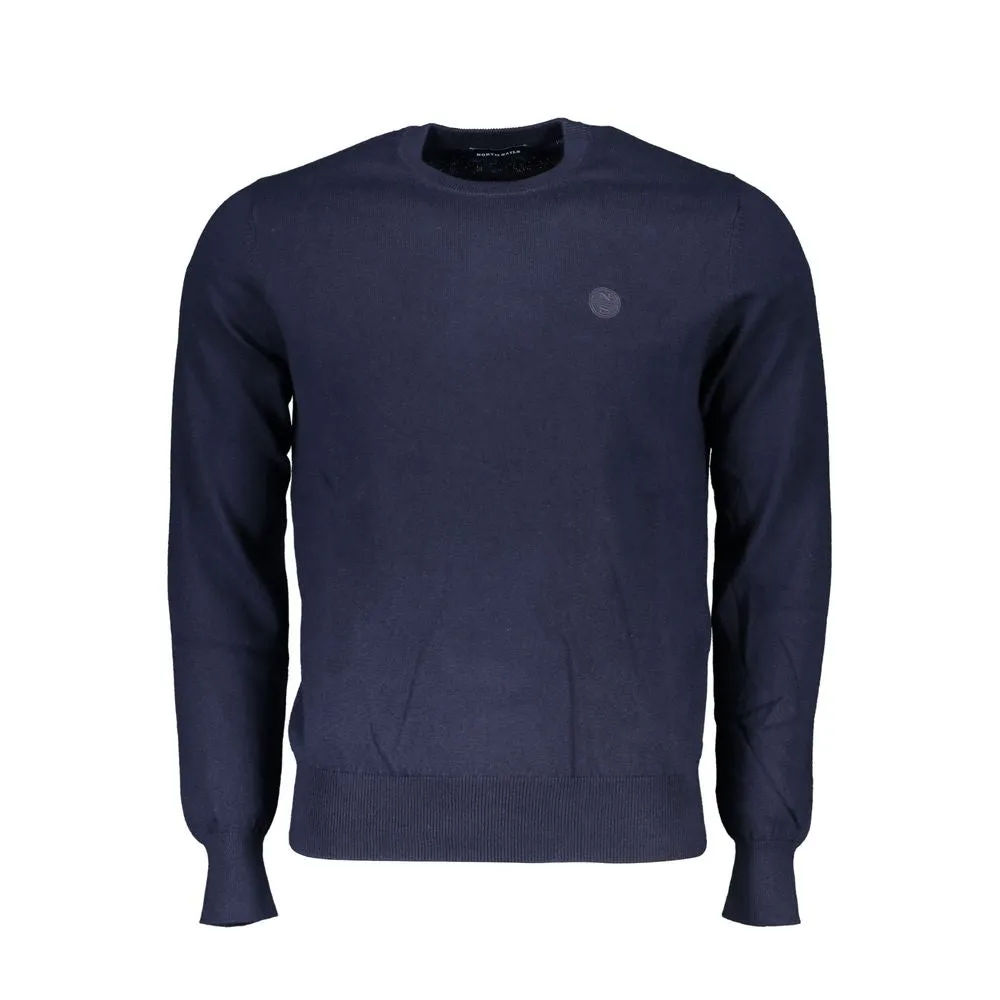 Eco-Conscious Crew Neck Sweater in Blue sold by Louxly
