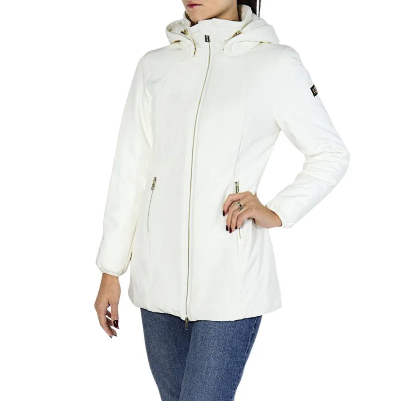 Elegant White Softshell Down Jacket sold by Louxly