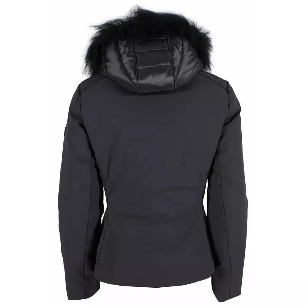 Elegant High-Collar Hooded Women's Jacket sold by Louxly product image thumbnail 2