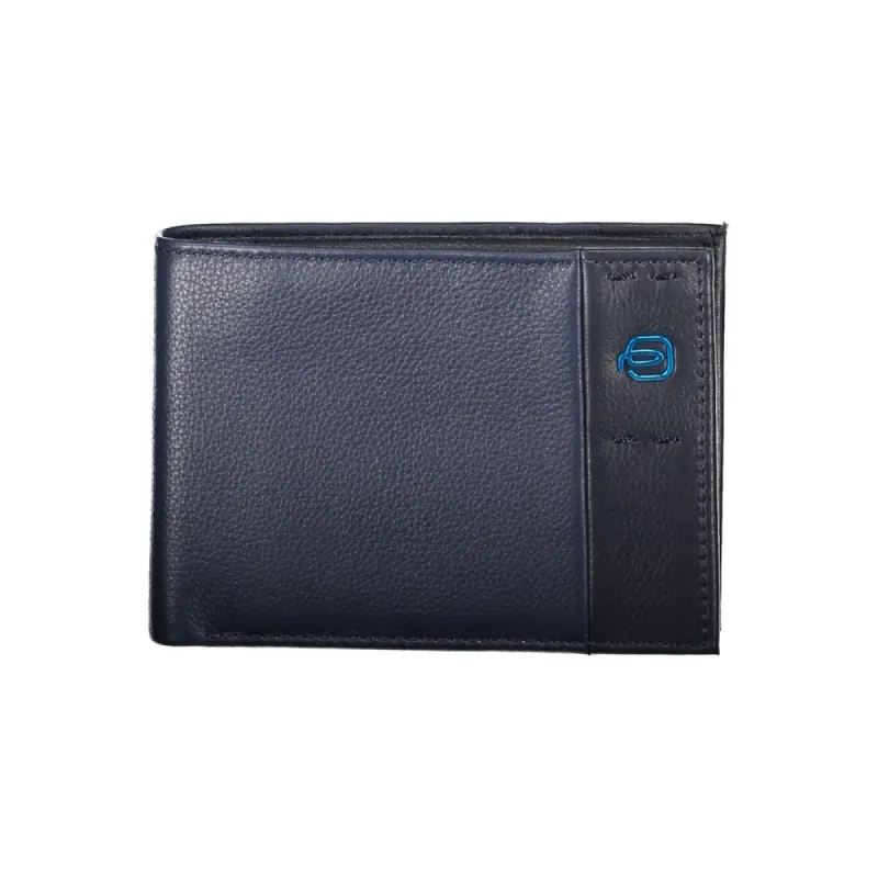 Elegant Blue Leather Men's Wallet sold by Louxly