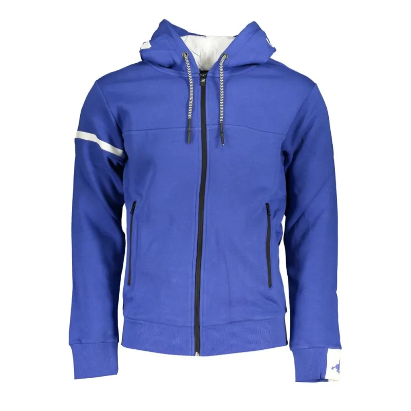 Classic Blue Hooded Fleece Sweatshirt sold by Louxly