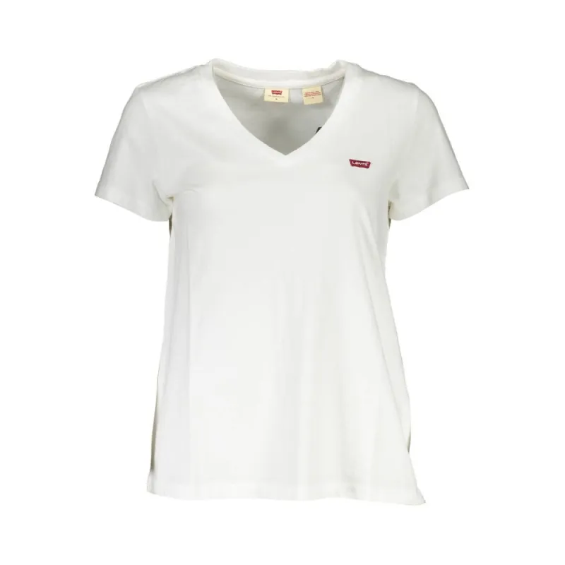 White Cotton Women T-Shirt sold by Louxly
