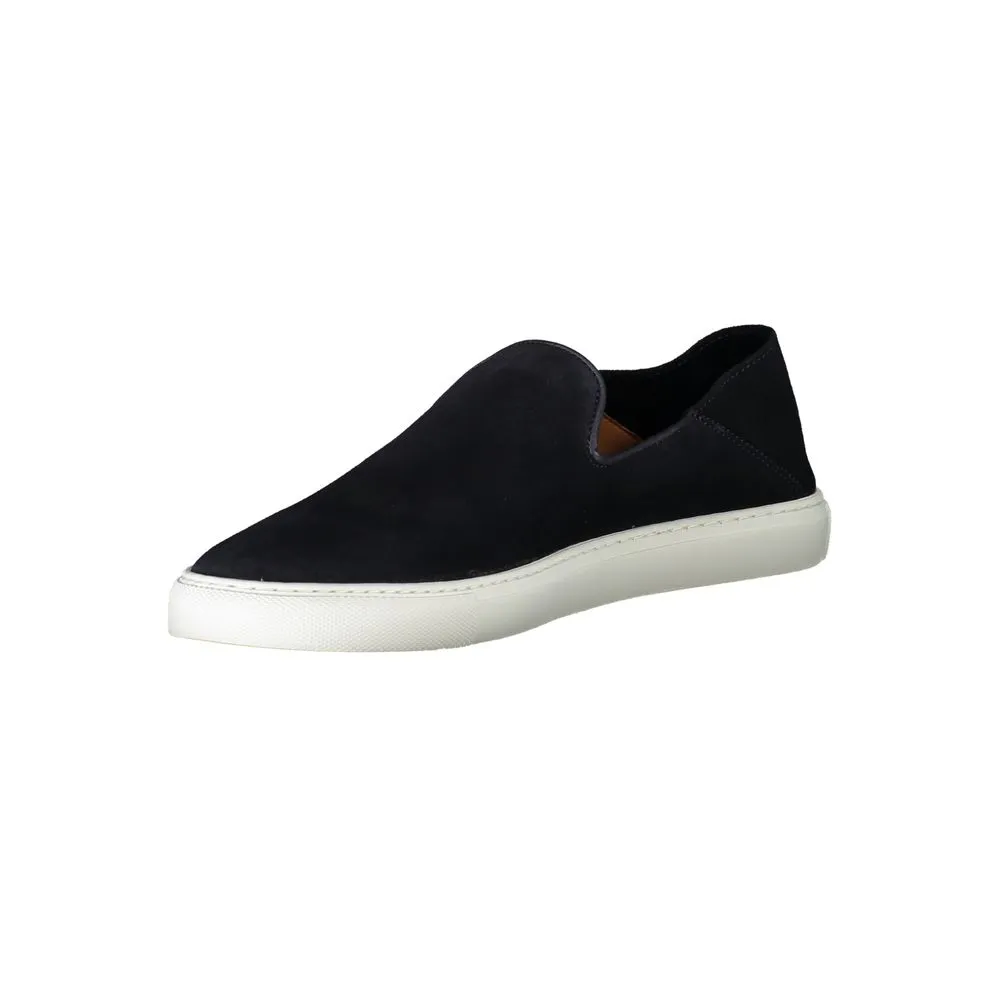 Sleek Blue Slip-On Sneakers with Contrast Sole sold by Louxly product image thumbnail 3
