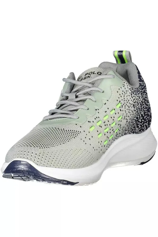 Sleek Gray Sneakers with Signature Contrast Detail sold by Louxly product image thumbnail 3