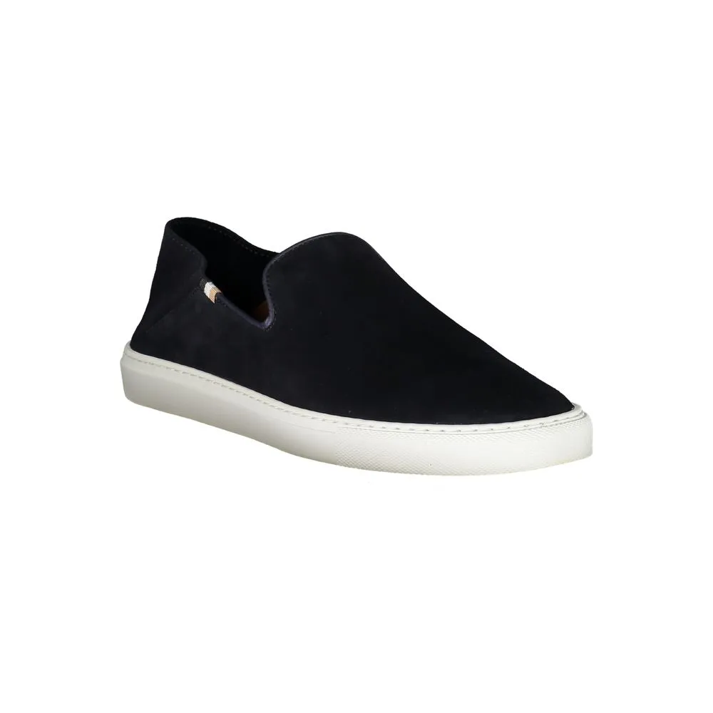 Sleek Blue Slip-On Sneakers with Contrast Sole sold by Louxly product image thumbnail 2
