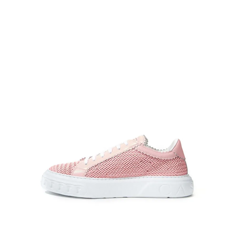 Elegant Pink Leather Sneakers for Women sold by Louxly product image thumbnail 2