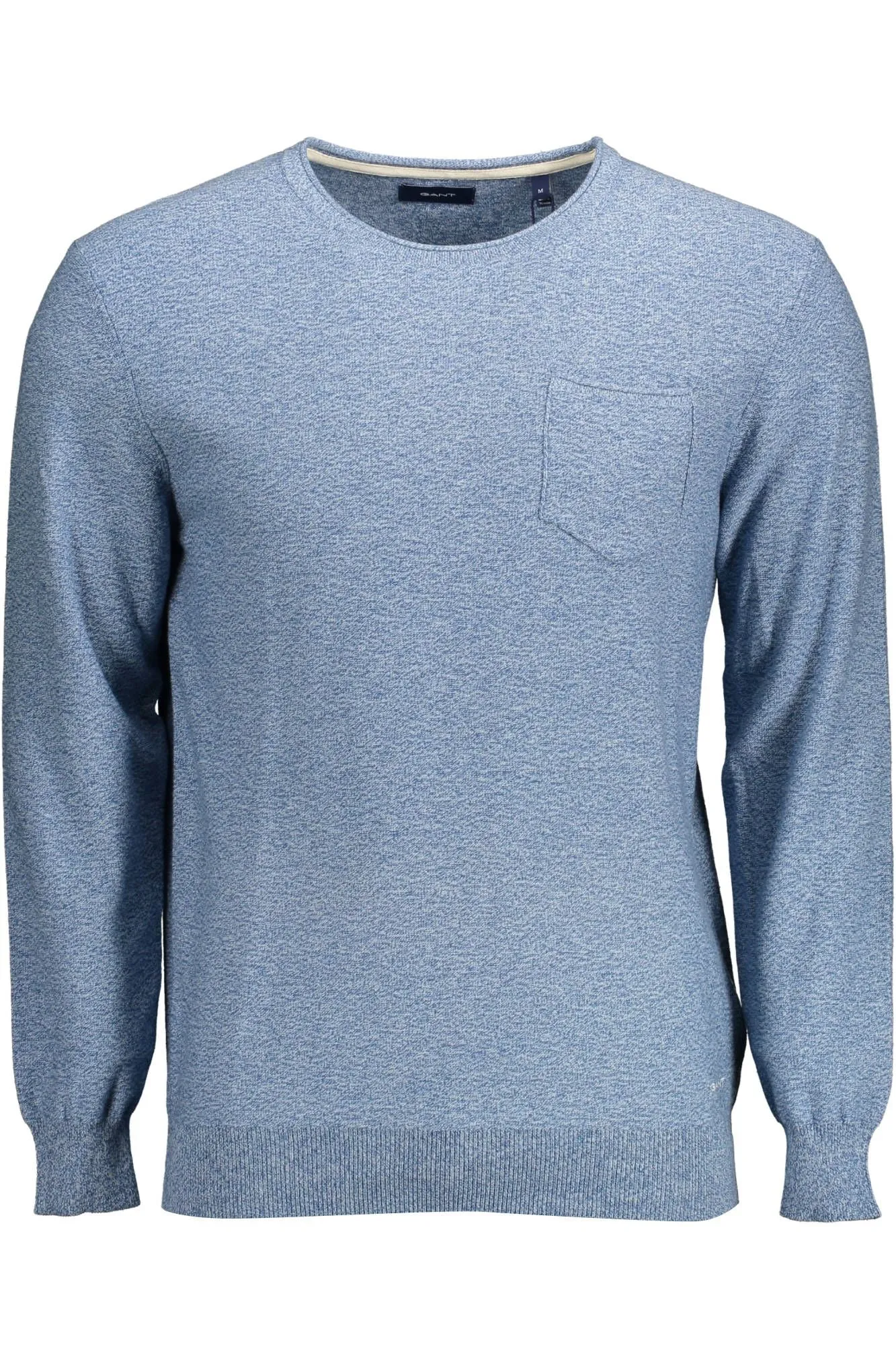 Light Blue Cotton Men Sweater sold by Louxly