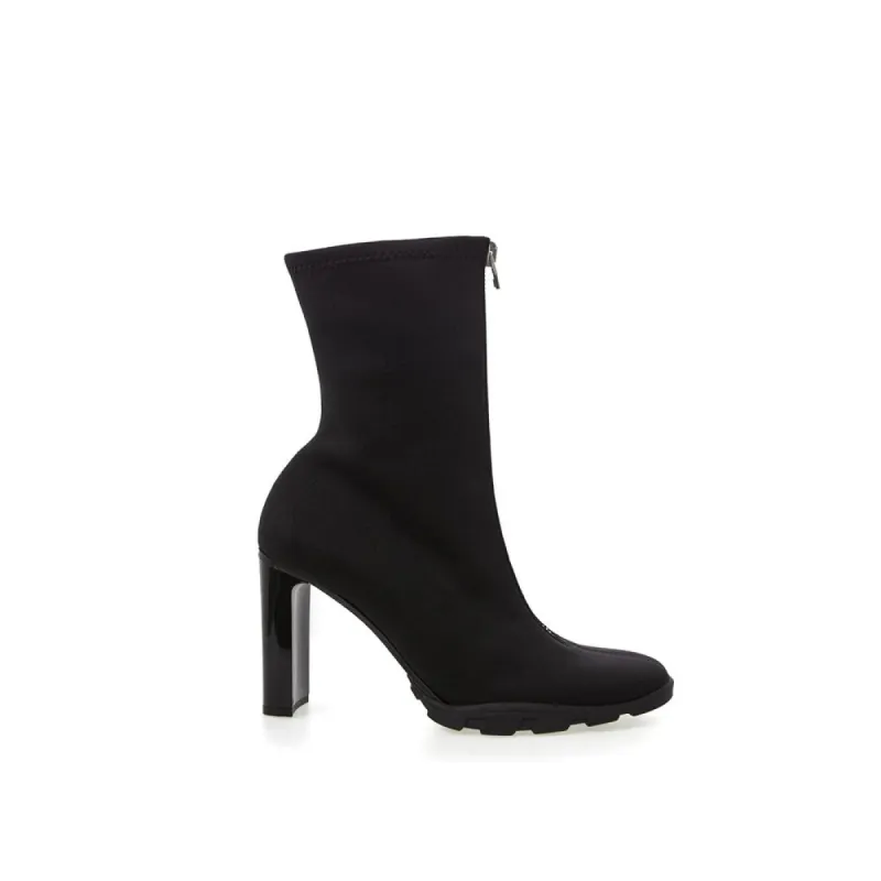 Sleek Neoprene Leather Boots sold by Louxly