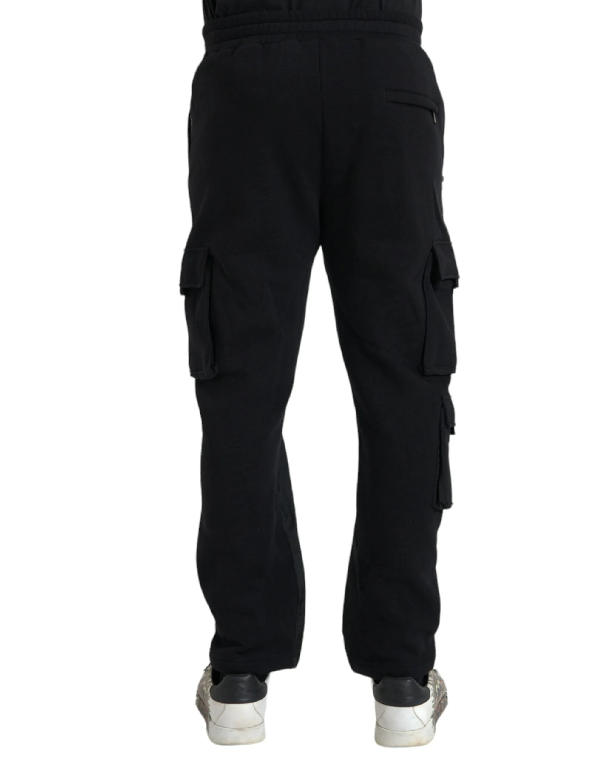 Black Cotton Blend Skinny Pants sold by Louxly product image thumbnail 3