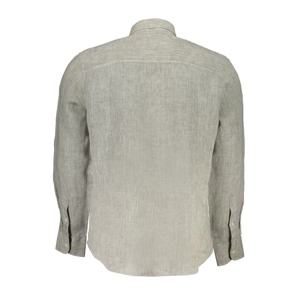 Gray Linen Shirt sold by Louxly product image thumbnail 2