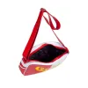 Red Fabric Handbag sold by Louxly