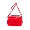 Red Fabric Handbag sold by Louxly