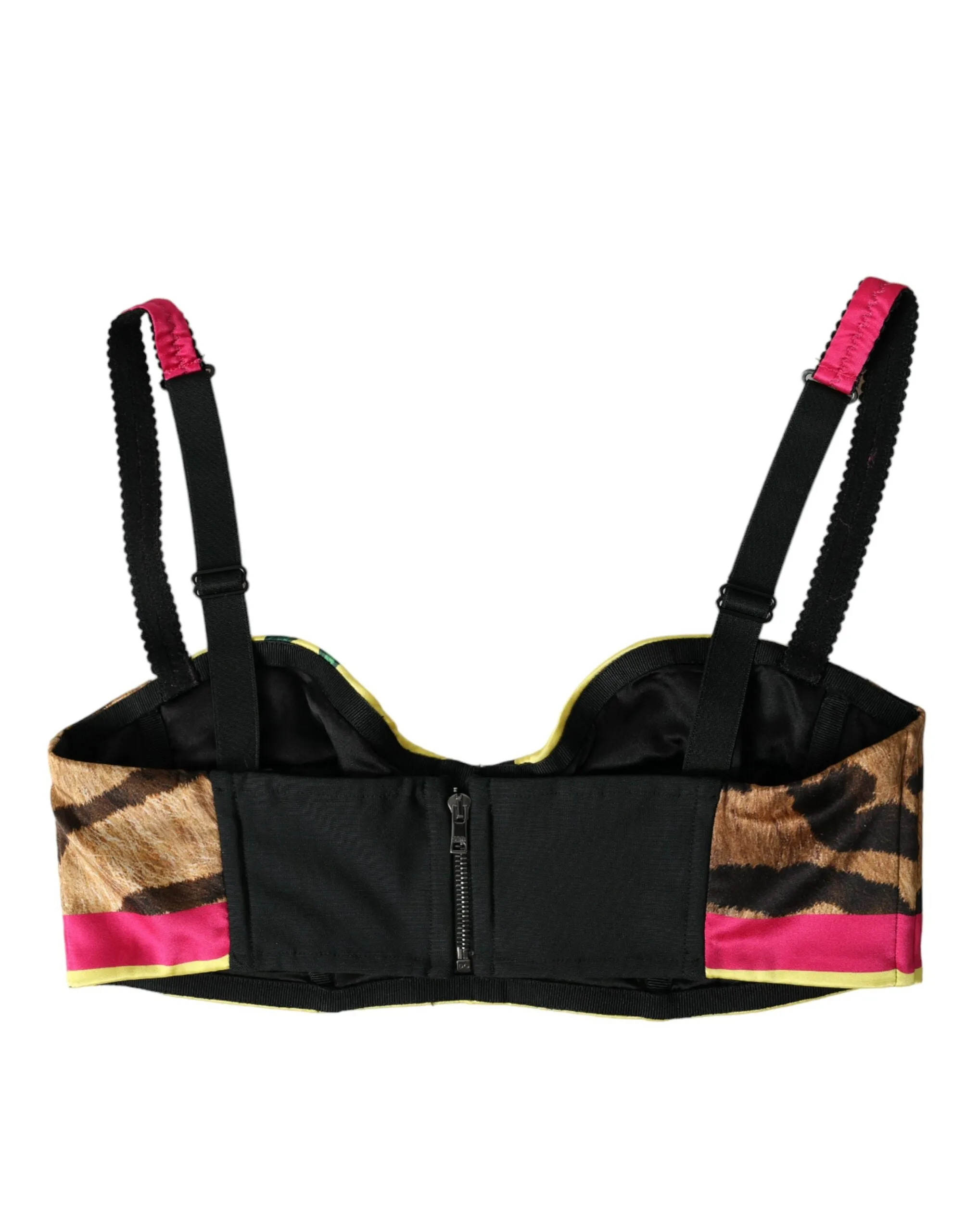 Floral Silk Blend Bustier Crop Top sold by Louxly product image thumbnail 3