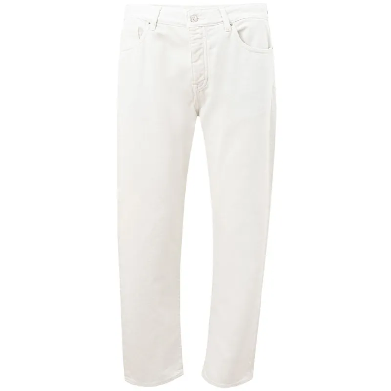 Elegant White Cotton Trousers for Men sold by Louxly