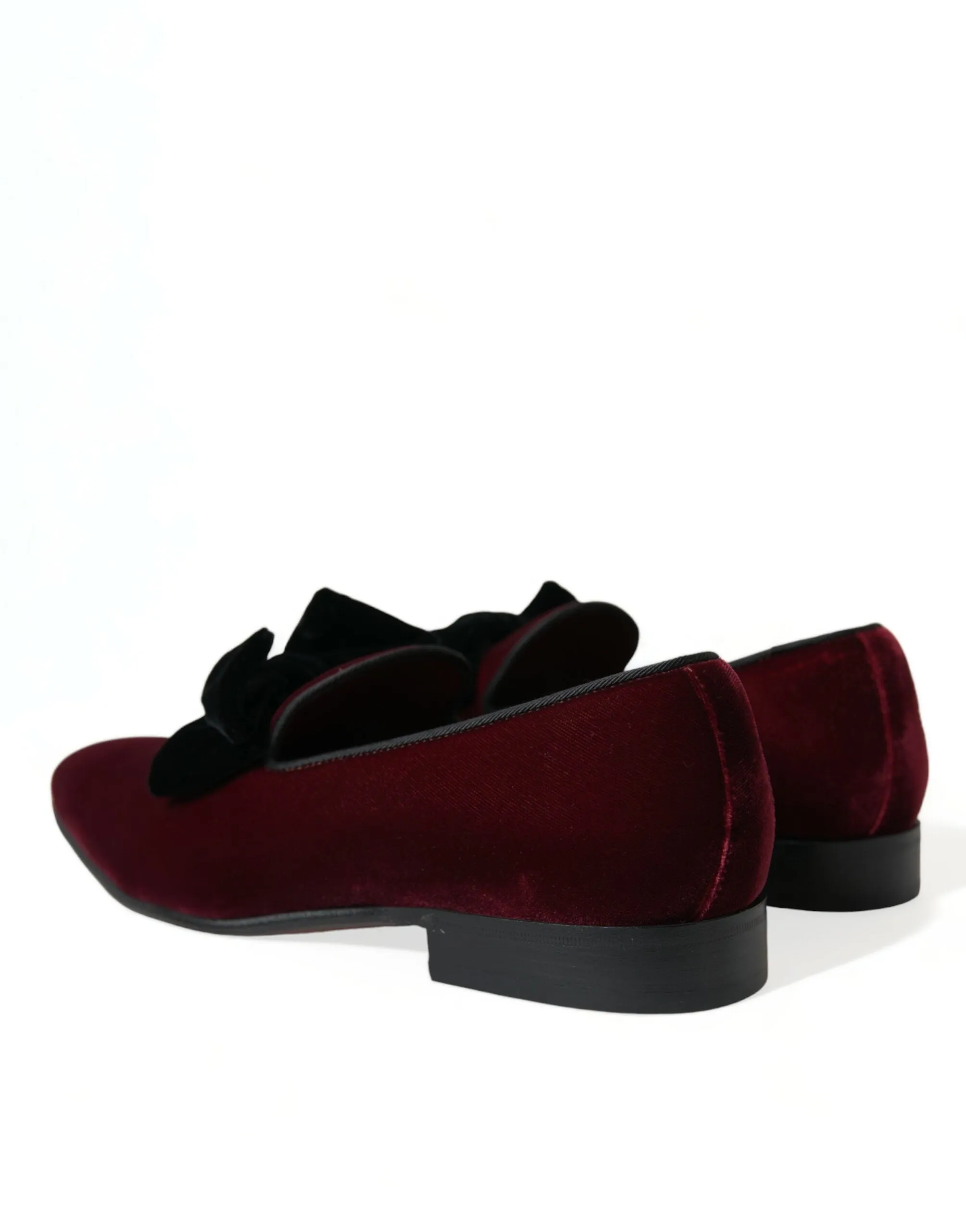 Burgundy Velvet Loafers - Elegance with a Twist sold by Louxly product image thumbnail 4