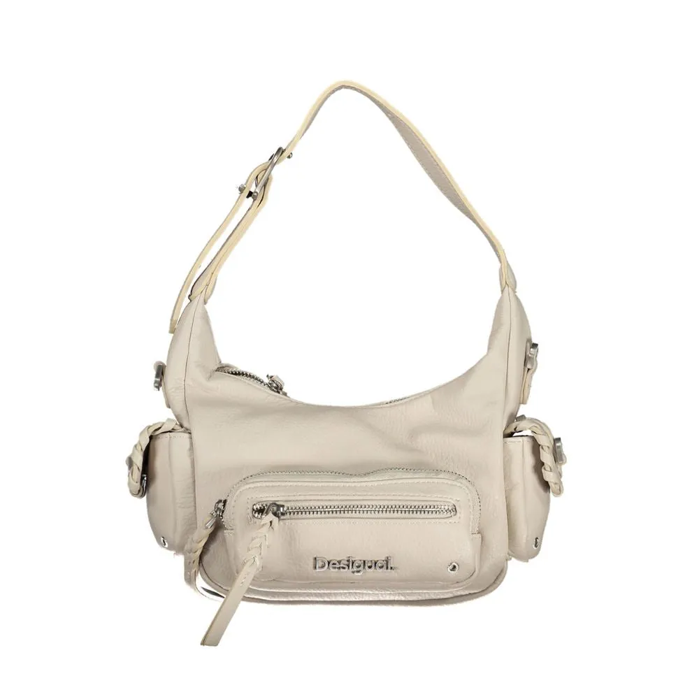 White Polyethylene Handbag sold by Louxly