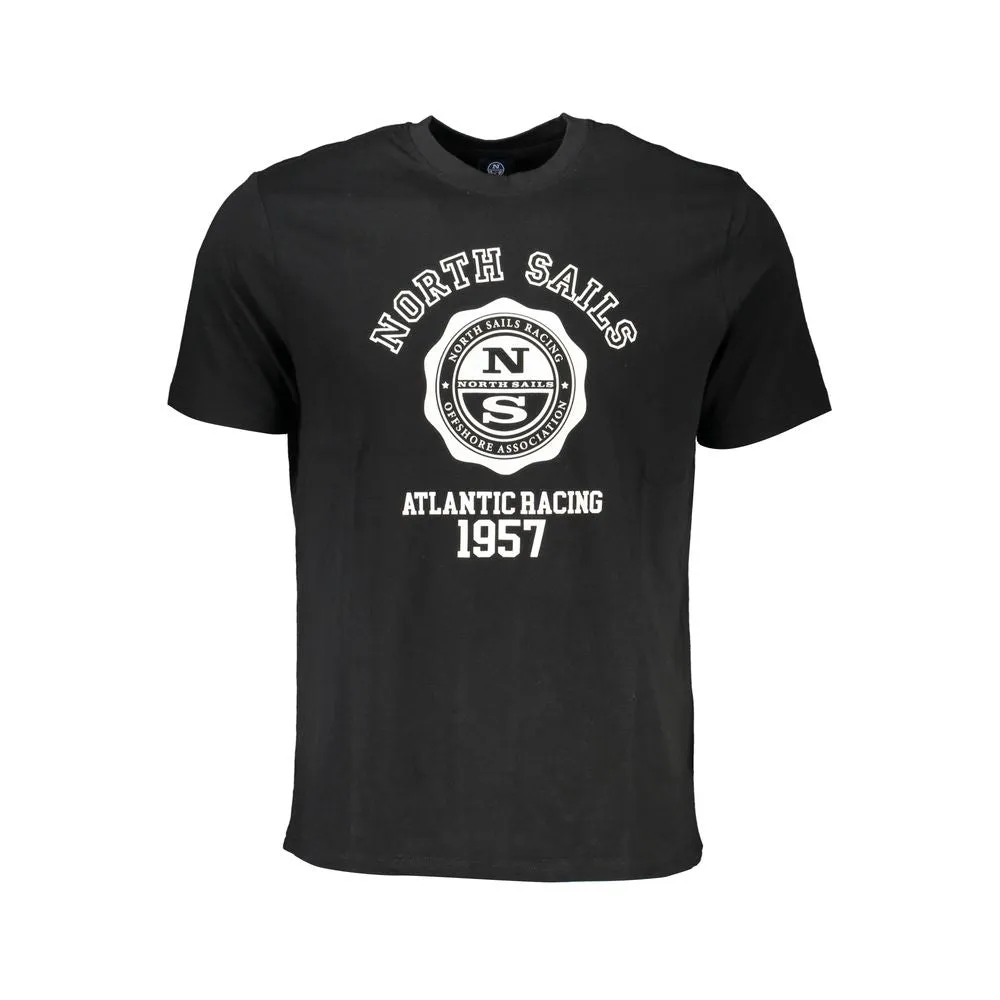 Black Cotton T-Shirt sold by Louxly