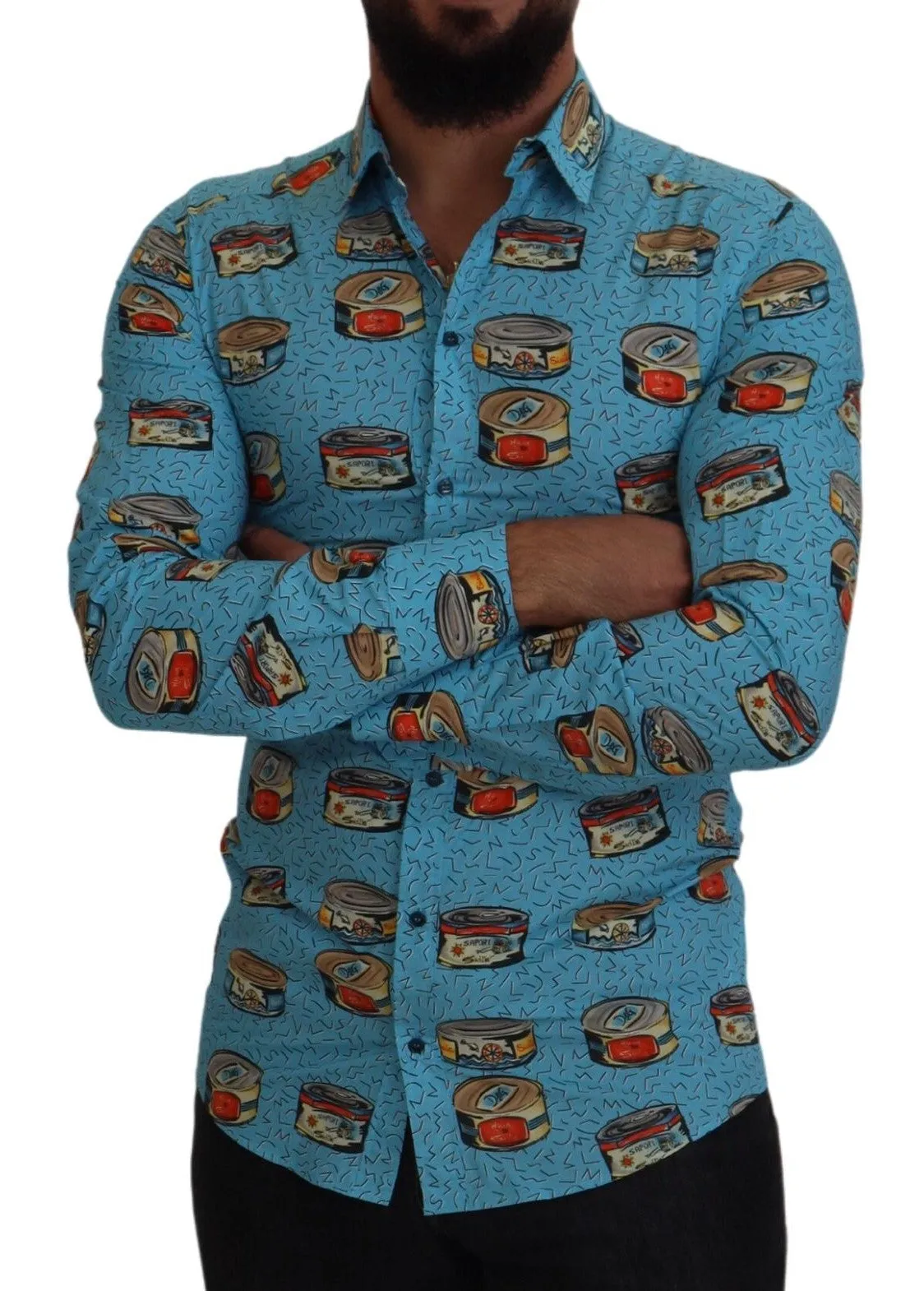 Elegant Light Blue Casual Shirt sold by Louxly product image thumbnail 5