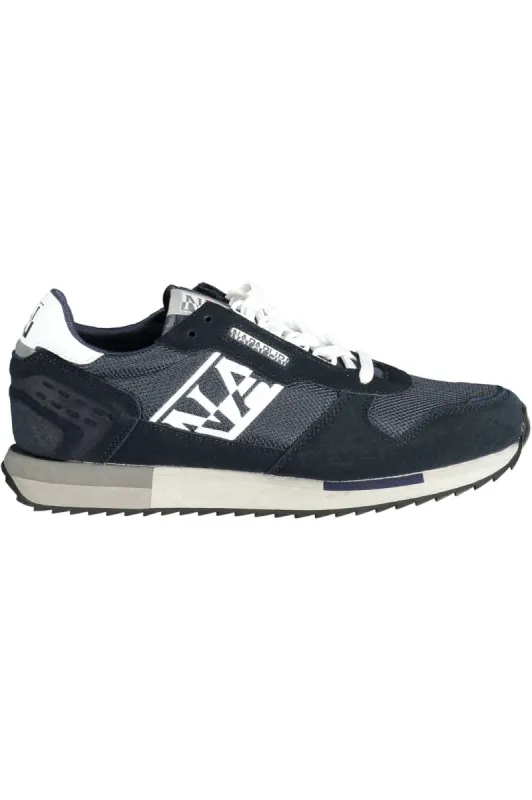 Blue Leather Men Sneaker sold by Louxly