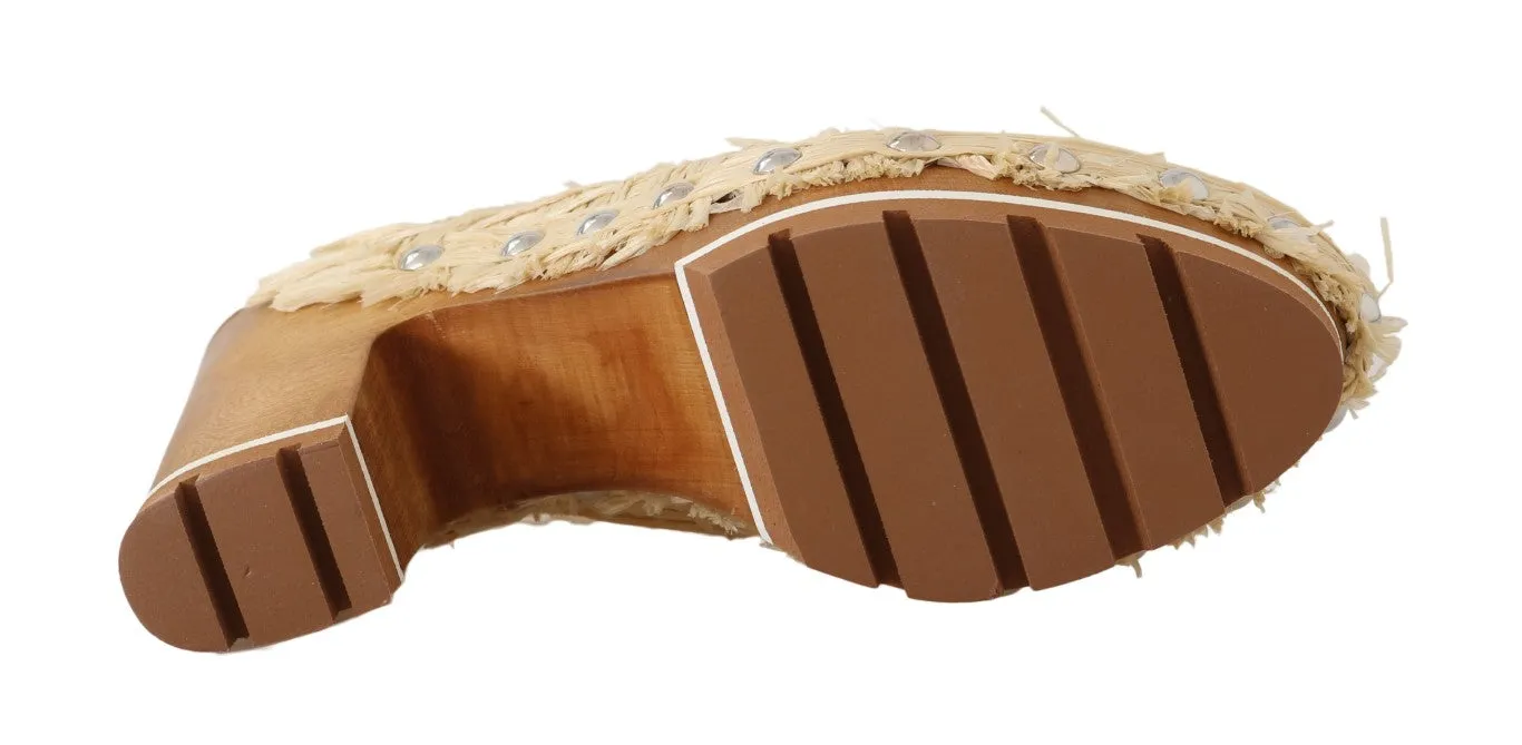 Chic Embellished Wooden Slides sold by Louxly product image thumbnail 2