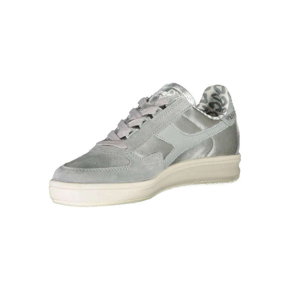 Sparkling Gray Lace-Up Sneakers with Swarovski Crystals sold by Louxly product image thumbnail 3