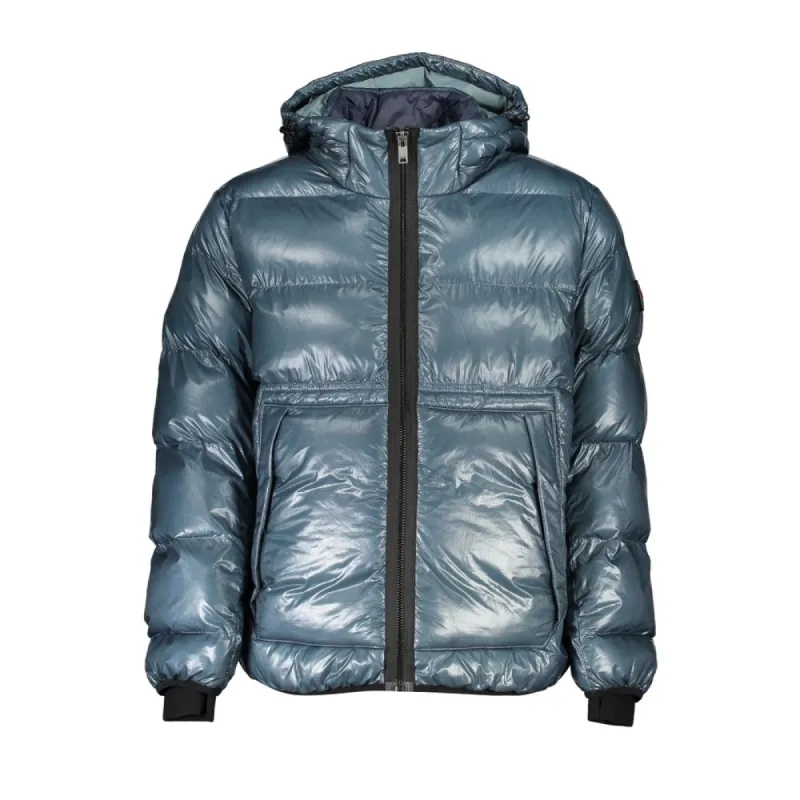 Green Polyamide Men Jacket sold by Louxly