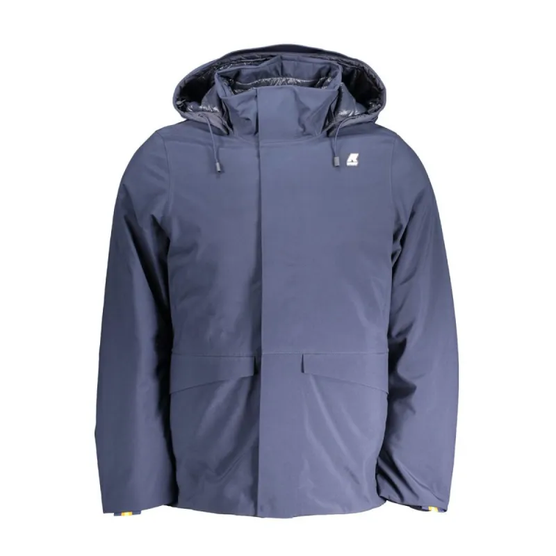 Blue Polyester Jacket sold by Louxly