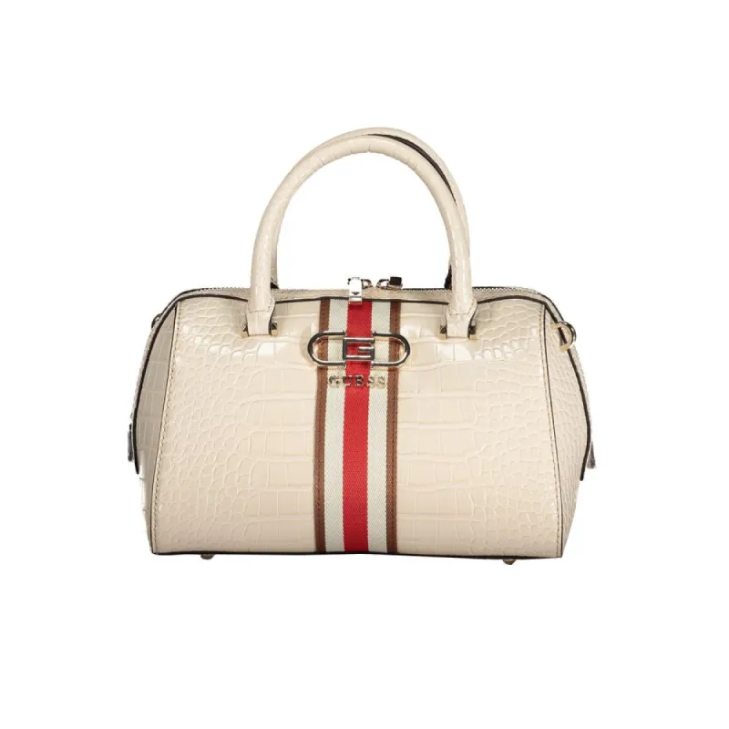 Beige Polyethylene Handbag sold by Louxly