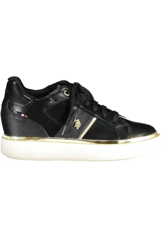 Black Polyester Women Sneaker sold by Louxly
