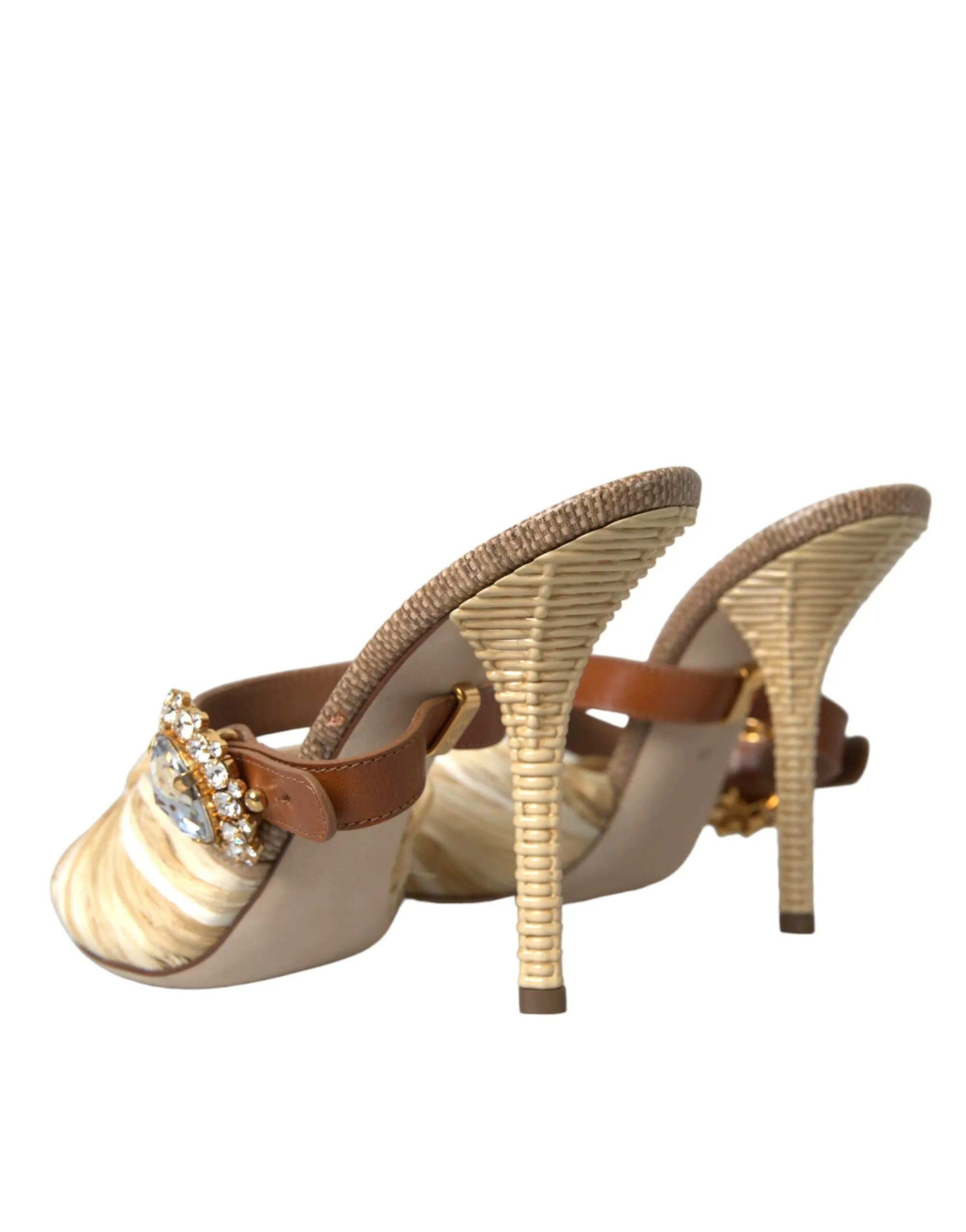 Multicolor Crystal Slides Heels Sandals Shoes sold by Louxly product image thumbnail 4