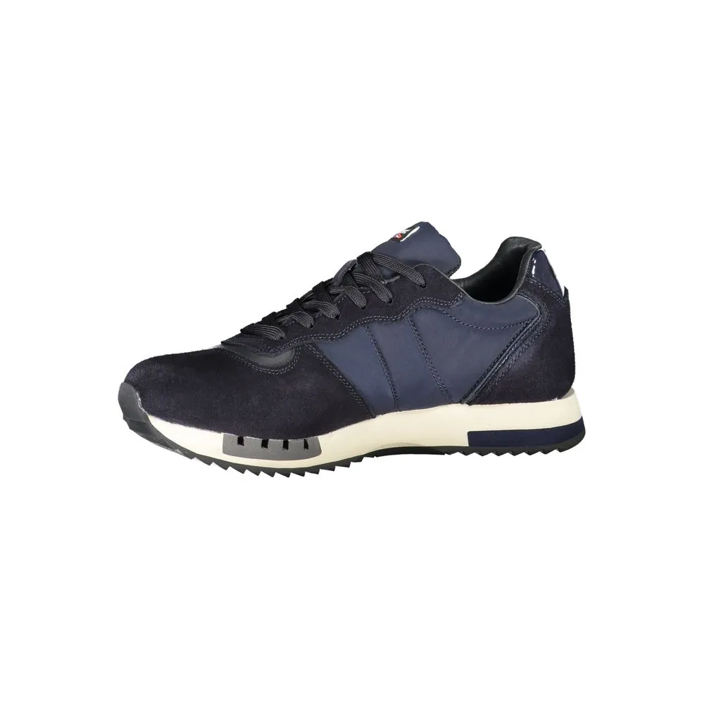 Contrast Lace-Up Sports Sneakers in Blue sold by Louxly product image thumbnail 3