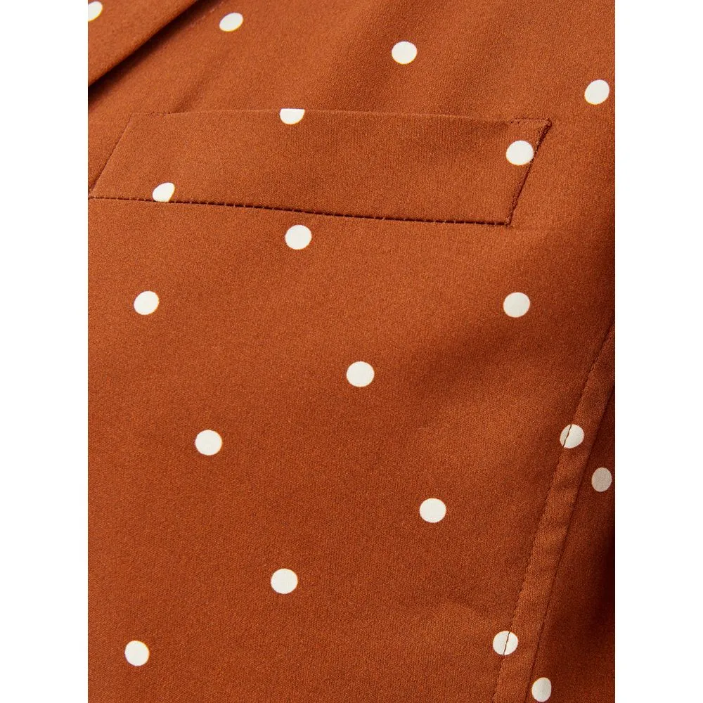 Chic Cotton Brown Jacket for the Modern Woman sold by Louxly product image thumbnail 4