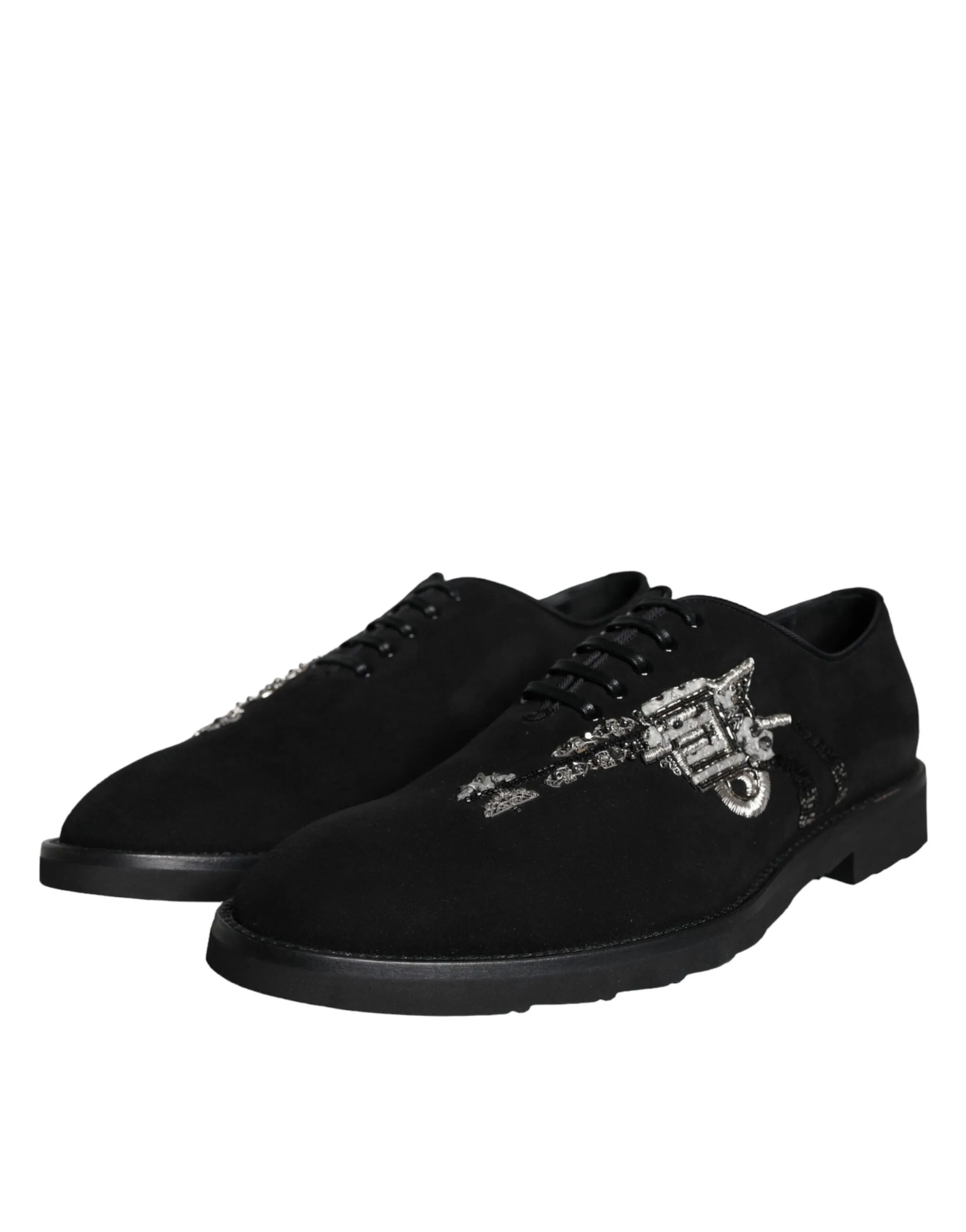 Black Suede Sicilia Lace Up Formal Shoes sold by Louxly product image thumbnail 3