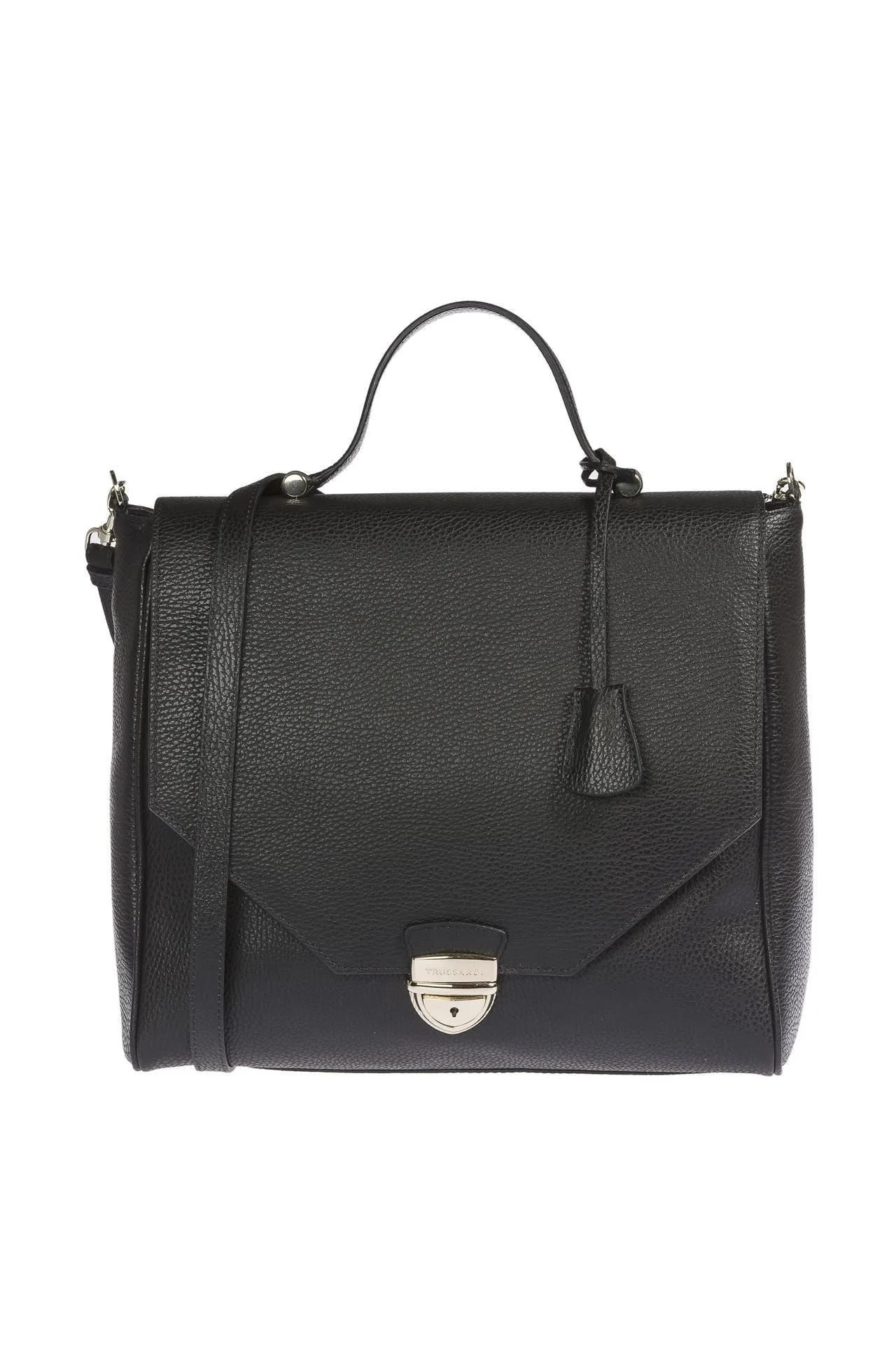 Black Leather Women Handbag sold by Louxly