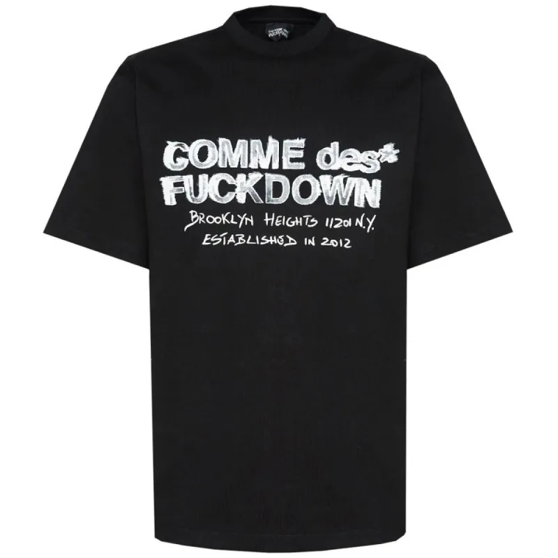 Black Cotton T-Shirt sold by Louxly