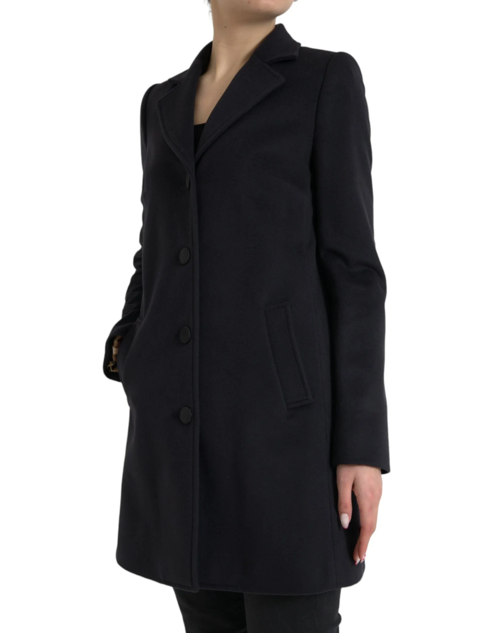 Elegant Virgin Wool Blend Black Blazer sold by Louxly product image thumbnail 2