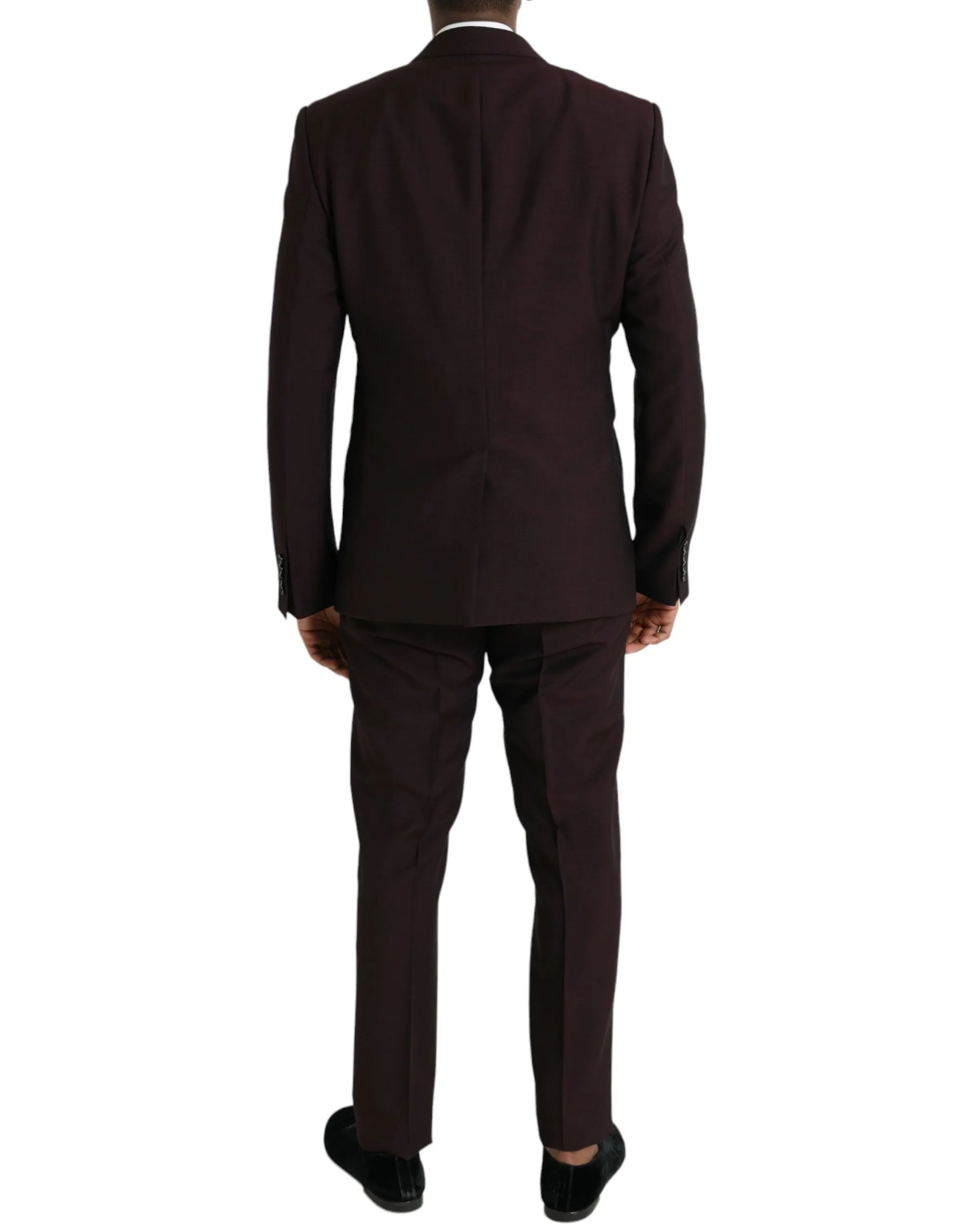 Maroon Wool MARTINI Formal 3 Piece Suit sold by Louxly product image thumbnail 3