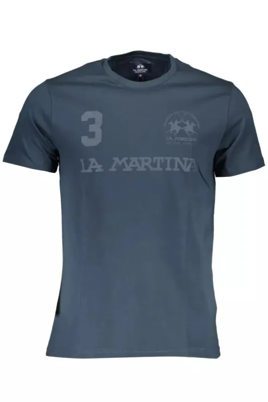 Blue Cotton Men T-Shirt sold by Louxly