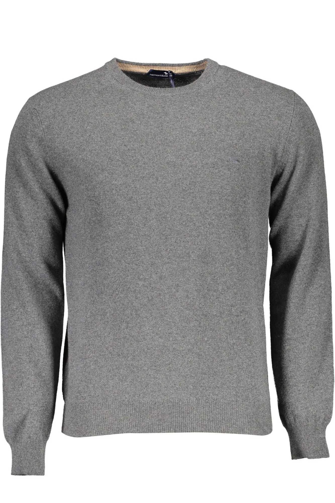 Elegant Gray Wool-Cashmere Men's Sweater sold by Louxly