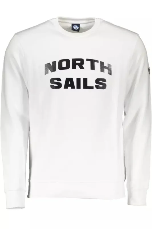 White Cotton Men Sweater made by North Sails