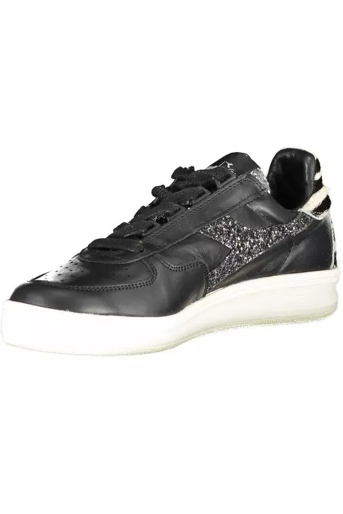 Black Leather Womens Sneaker sold by Louxly product image thumbnail 3