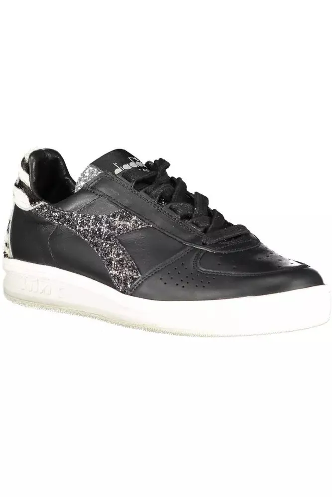 Black Leather Womens Sneaker sold by Louxly product image thumbnail 2