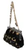 Black Tassel Gold Baroque Crystal Evening Clutch sold by Louxly
