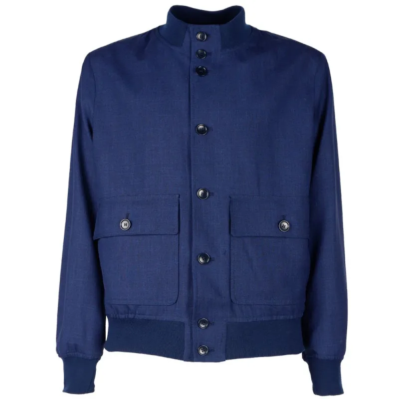 Elegant Wool Blend Two-Pocket Jacket sold by Louxly